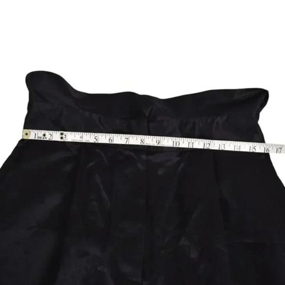 COS Silk Wide Leg Navy Blue Pants Trousers High Waist Size  12 - Picture 11 of 13